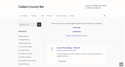 Desktop Screenshot of clallamcountybar.com